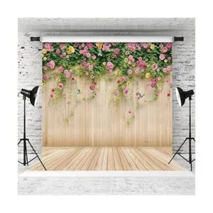 WOLADA Telón de fondo de pared de flores de 10 x 10 pies_2