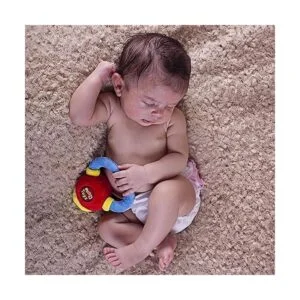 WOD Toys Tetera de peluche para bebé con sonajero