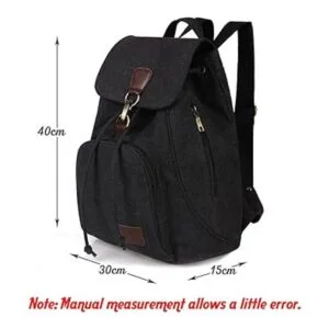 WITERY Mochila de lona para mujer mochila escolar para