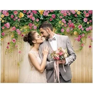 WOLADA Telón de fondo de pared de flores de 10 x 10 pies_3