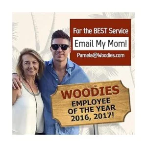 WOODIES Lentes de sol polarizados de madera de ébano de_5