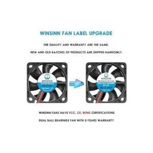 WINSINN Ventilador CC de 1.969 in 12 V 5010 doble_3