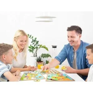 WOOD CITY Juego de rompecabezas y estantes para niños_6