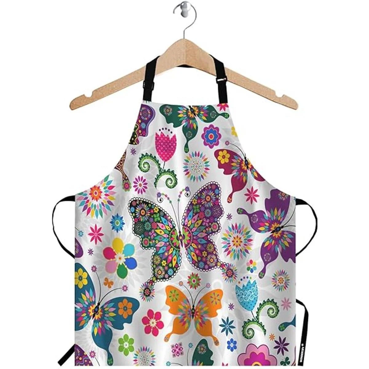 WONDERTIFY Delantal de corazón corazón rosa sobre el