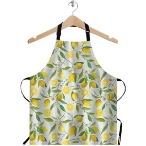 WONDERTIFY Delantal floral rosa negro delantal floral