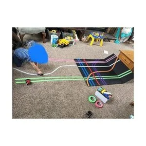 WOD MTC5 Cinta de enmascarar de colores rojo 1 pulgada_4