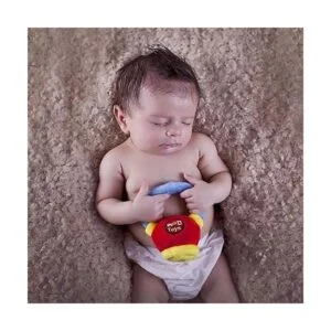 WOD Toys Tetera de peluche para bebé con sonajero