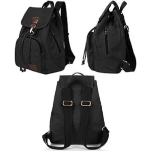 WITERY Mochila de lona para mujer mochila escolar para