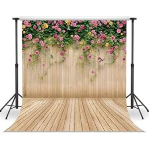 WOLADA Telón de fondo de pared de flores de 10 x 10 pies_1