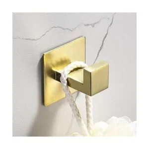 WOLIBEER Ganchos dorados para abrigos autoadhesivos sin_4