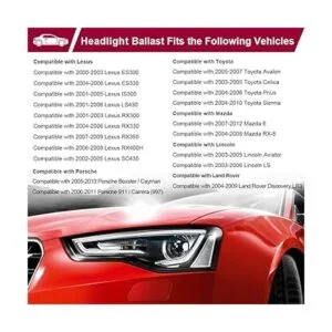 WMPHE Compatible con balasto de faros delanteros con_3