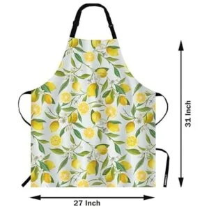 WONDERTIFY Delantal floral rosa negro delantal floral