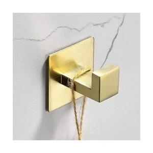 WOLIBEER Ganchos dorados para abrigos autoadhesivos sin_5