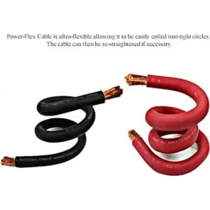 WNI 8 Gauge 5 pies negro 5 pies rojo 8 AWG batería de_2