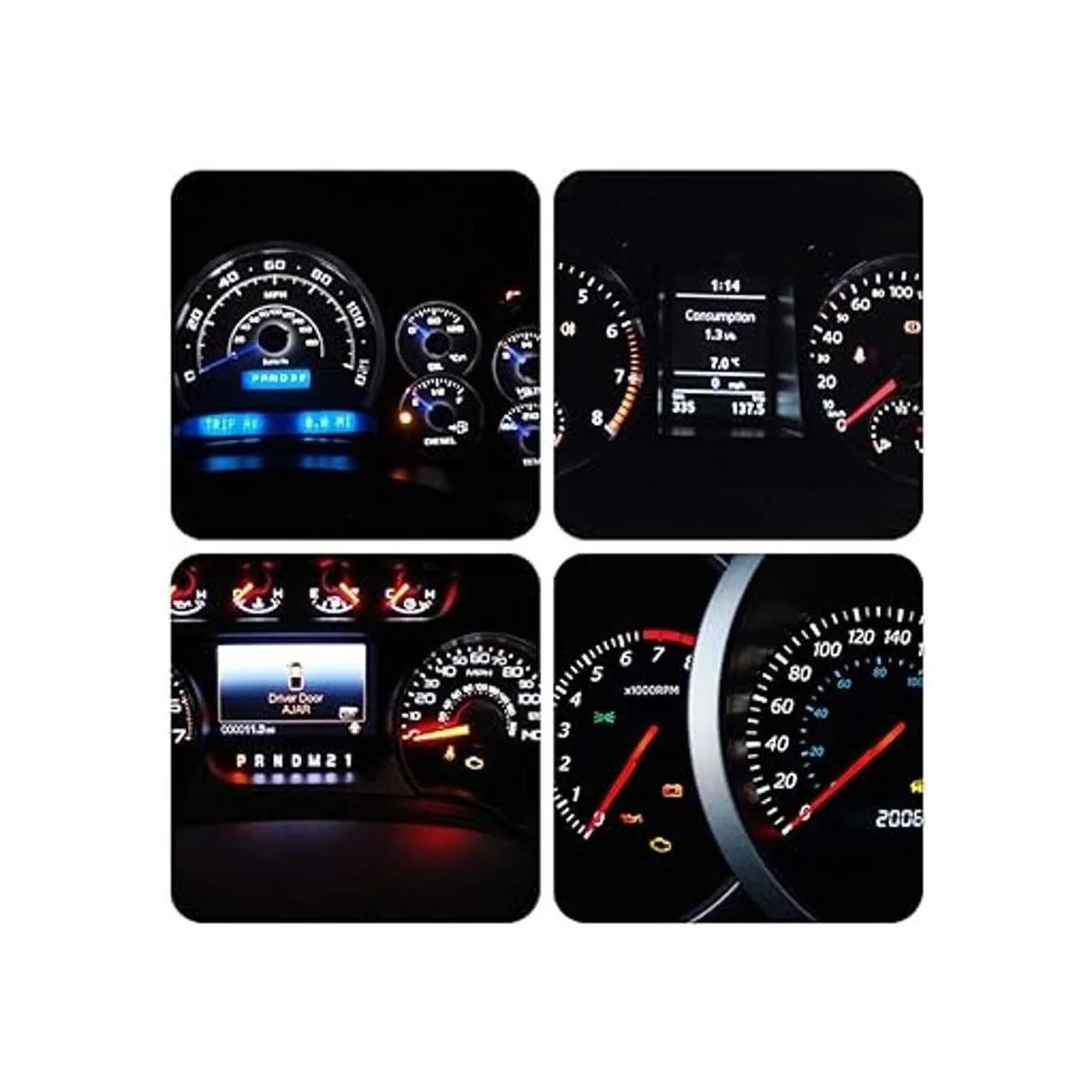 WLJH Lote de 10 luces de diodo emisor de luz LED Canbus_2