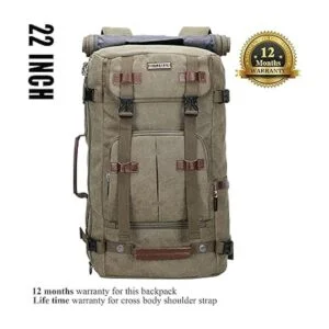 WITZMAN Mochila de lona vintage de viaje bolsas grandes_2