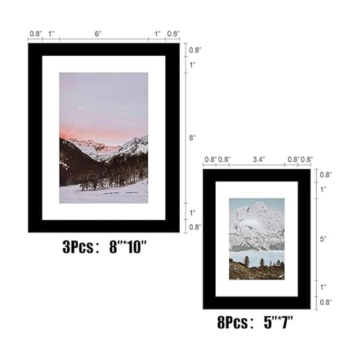 WOOD MEETS COLOR Conjunto de marcos para fotos_3