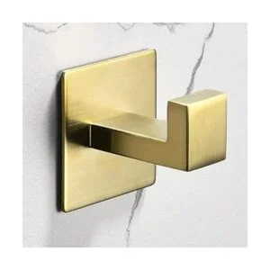 WOLIBEER Ganchos dorados para abrigos autoadhesivos sin_3