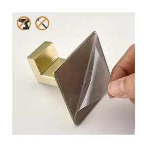 WOLIBEER Ganchos dorados para abrigos autoadhesivos sin_6