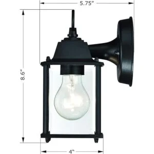 WISBEAM Linterna de pared para exteriores aplique de_2