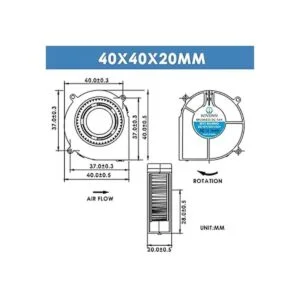 WINSINN Ventilador de 1.575 in 24 V impresora 3D micro_2