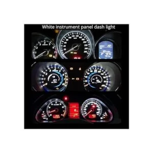 WLJH Panel de instrumentos blanco brillante velocímetro_2