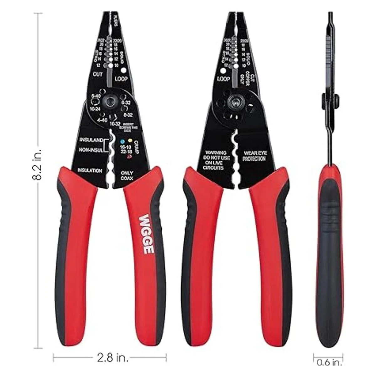 WGGE WG015 Pelacables profesional de 8 pulgadas cortador_3