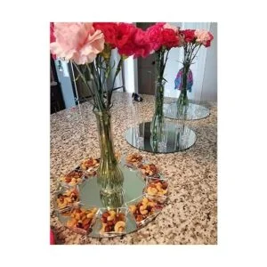 WGV Placa de espejo redonda grande de 8 pulgadas de