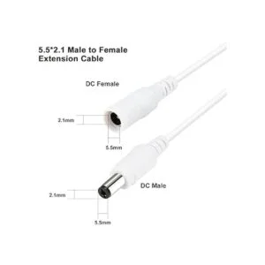 WILDHD Cable de extensión de alimentación de 12 V CC de 33_5