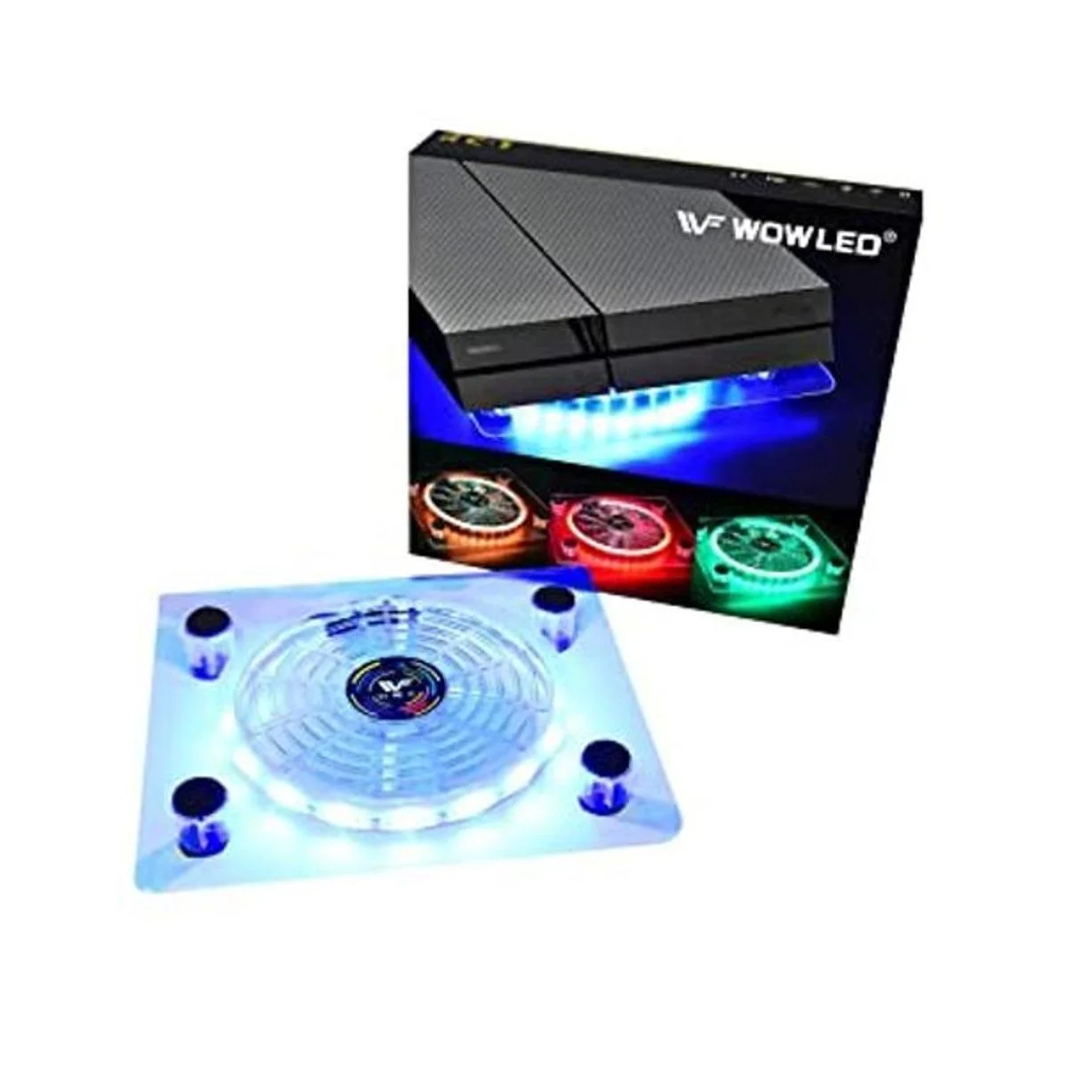 WFPOWER USB RGB LED Cooler Cooling Fan Stand MultiColor_1