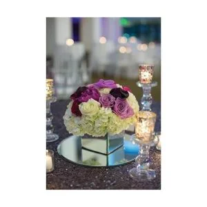 WGV Placa de espejo redonda grande de 8 pulgadas de