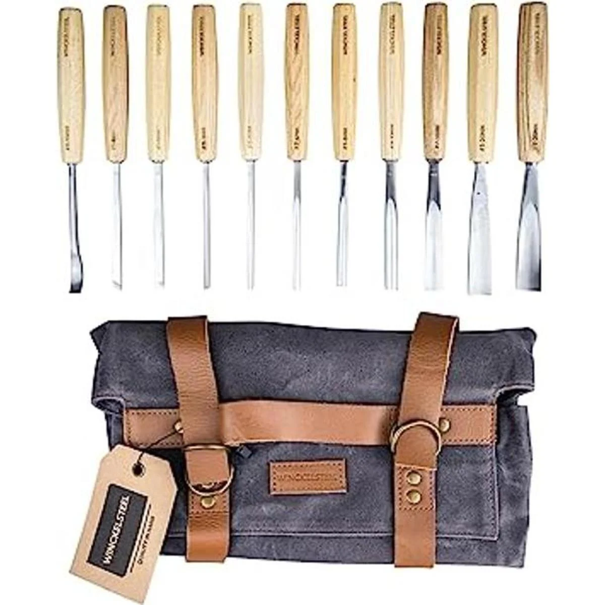 WINCKELSTEEL Juego de 12 herramientas de tallado de_1