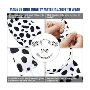 WILLBOND Juego de 27 piezas de disfraz de dálmata para_3