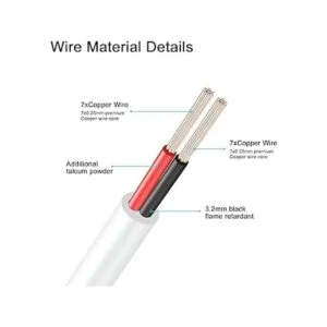 WILDHD Cable de extensión de alimentación de 12 V CC de 33_4