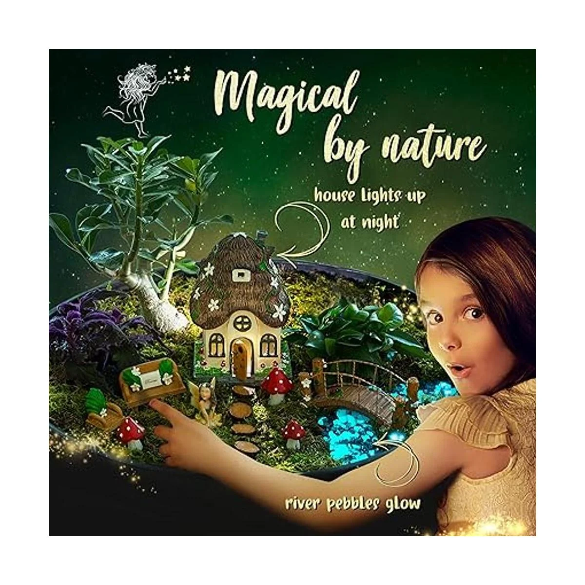 WILD PIXY Kit de accesorios para jardín de hadas Casa