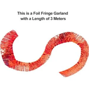 WILLBOND Paquete de 4 guirnaldas de flecos de papel de