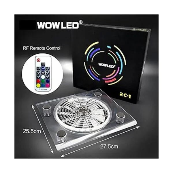 WFPOWER Soporte para ventilador de refrigeración LED RGB_3