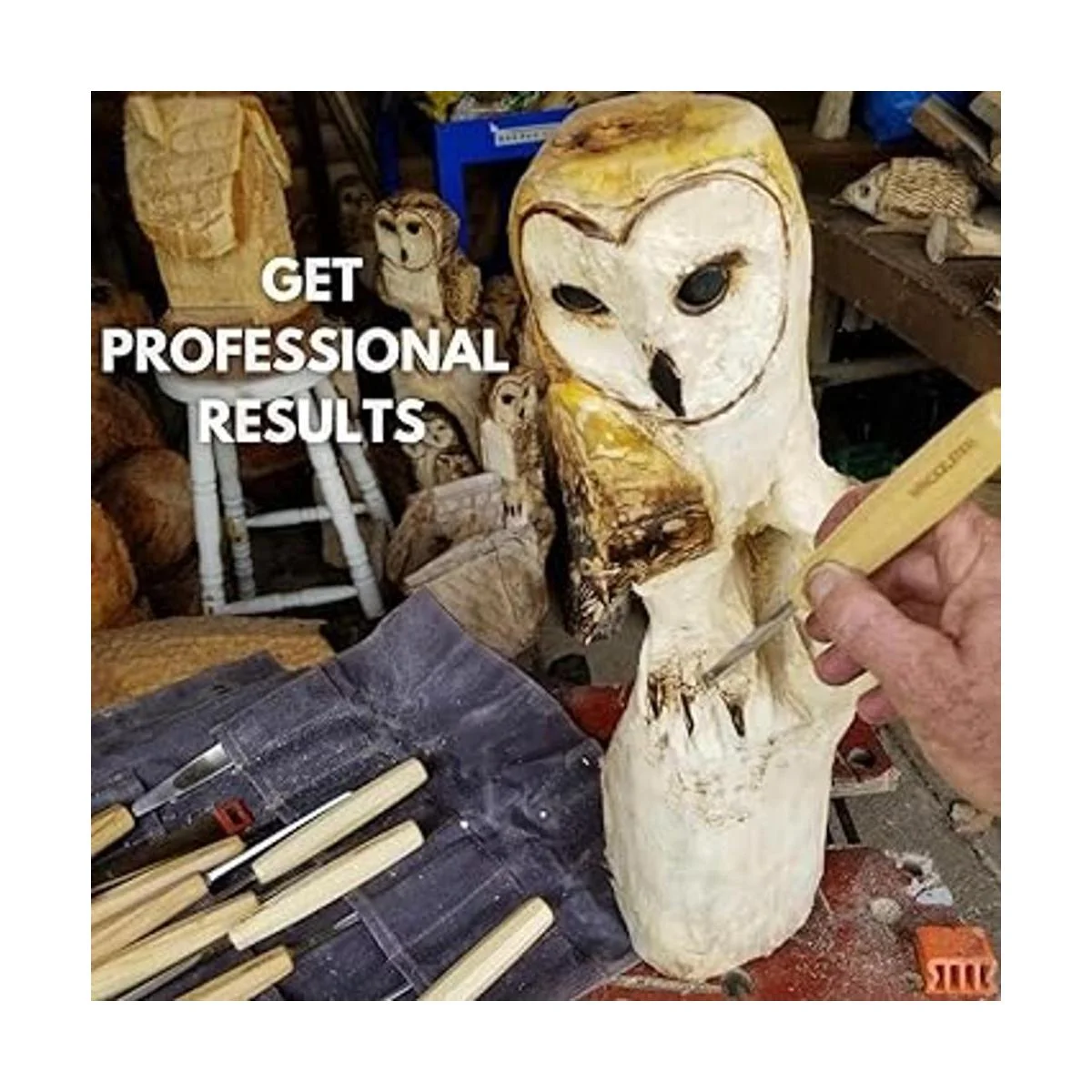 WINCKELSTEEL Juego de 12 herramientas de tallado de_3