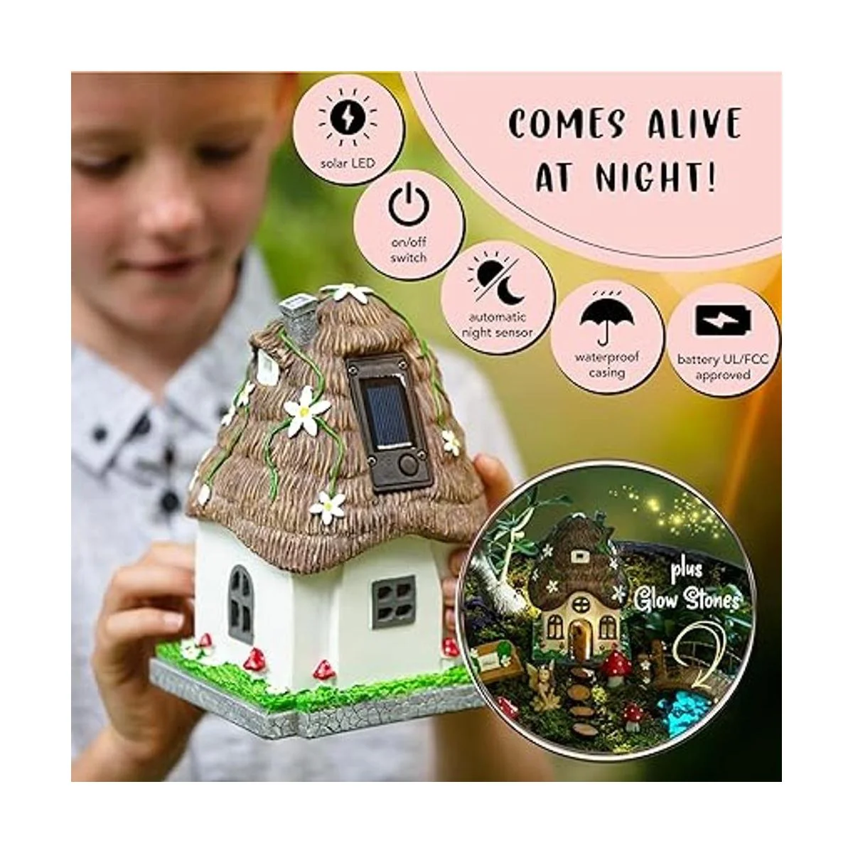 WILD PIXY Kit de accesorios para jardín de hadas Casa