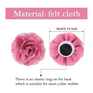 WILLBOND 8 piezas collar de mascotas flores perro encantos