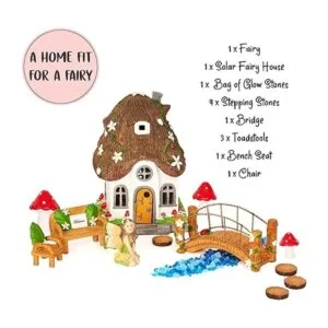 WILD PIXY Kit de accesorios para jardín de hadas Casa