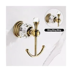 WINCASE Gancho de toalla de cristal ganchos para bata_3