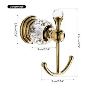 WINCASE Gancho de toalla de cristal ganchos para bata_6