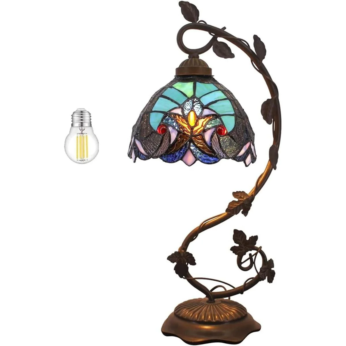 WERFACTORY Lámpara de cristal de color estilo Tiffany_1