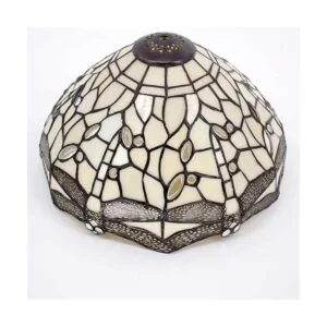 WERFACTORY Tiffany Lámpara de mesa de noche de libélula_5