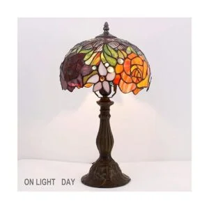 WERFACTORY Tiffany Lámpara de mesa estilo vitral lámpara_4