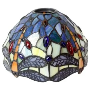 WERFACTORY Tiffany Lámpara de mesa de vitrales estilo_3