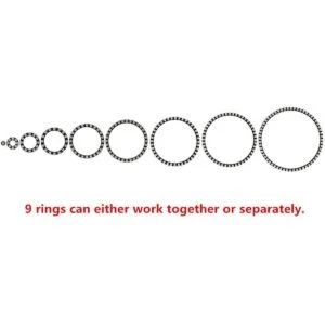 WESIRI 241 LED 9 anillos WS2812B 5050 RGB LED anillo de_3