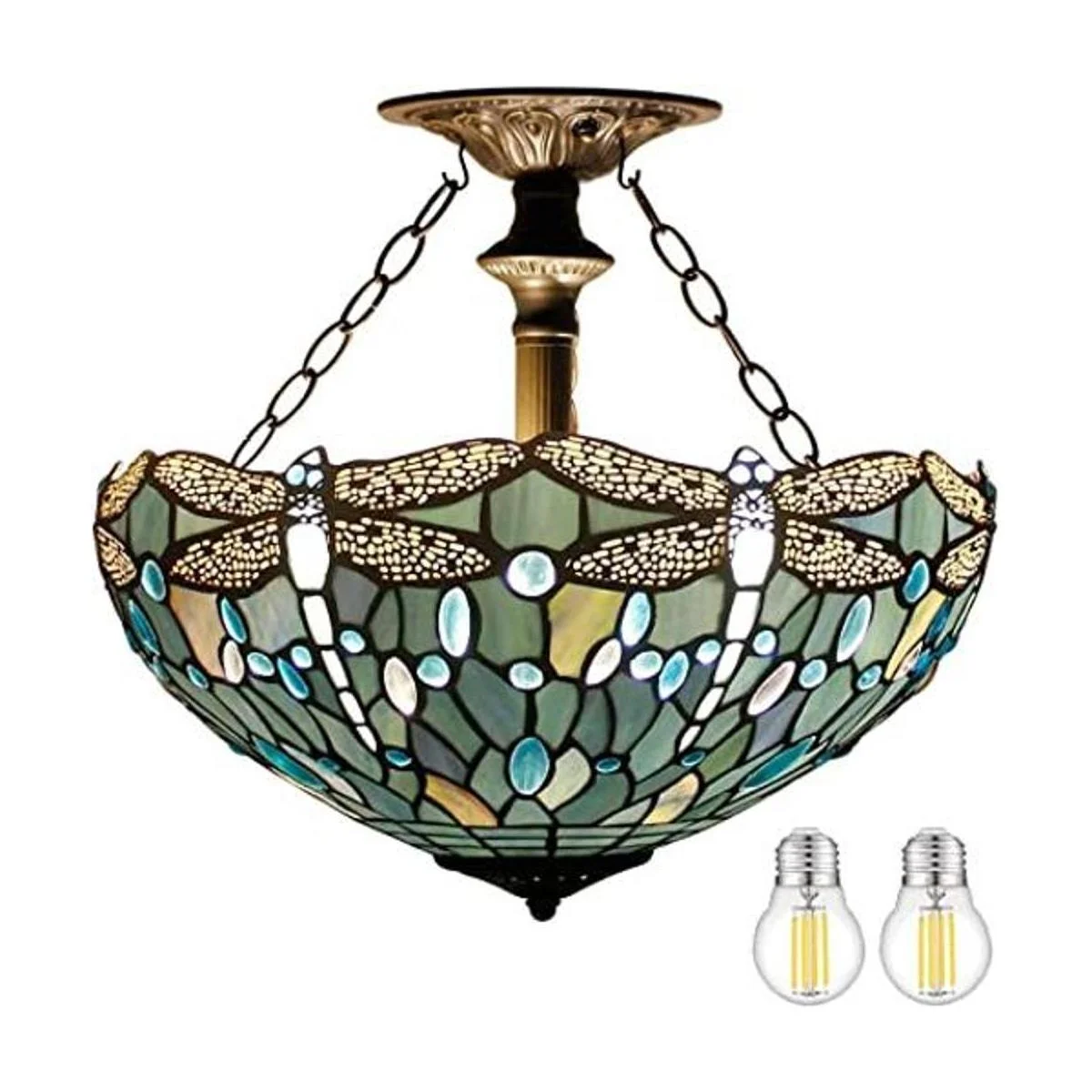 WERFACTORY Tiffany Lámpara de techo con diseño de_1