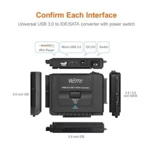 WEme Adaptador USB 3.0 a SATA IDE con convertidor_4